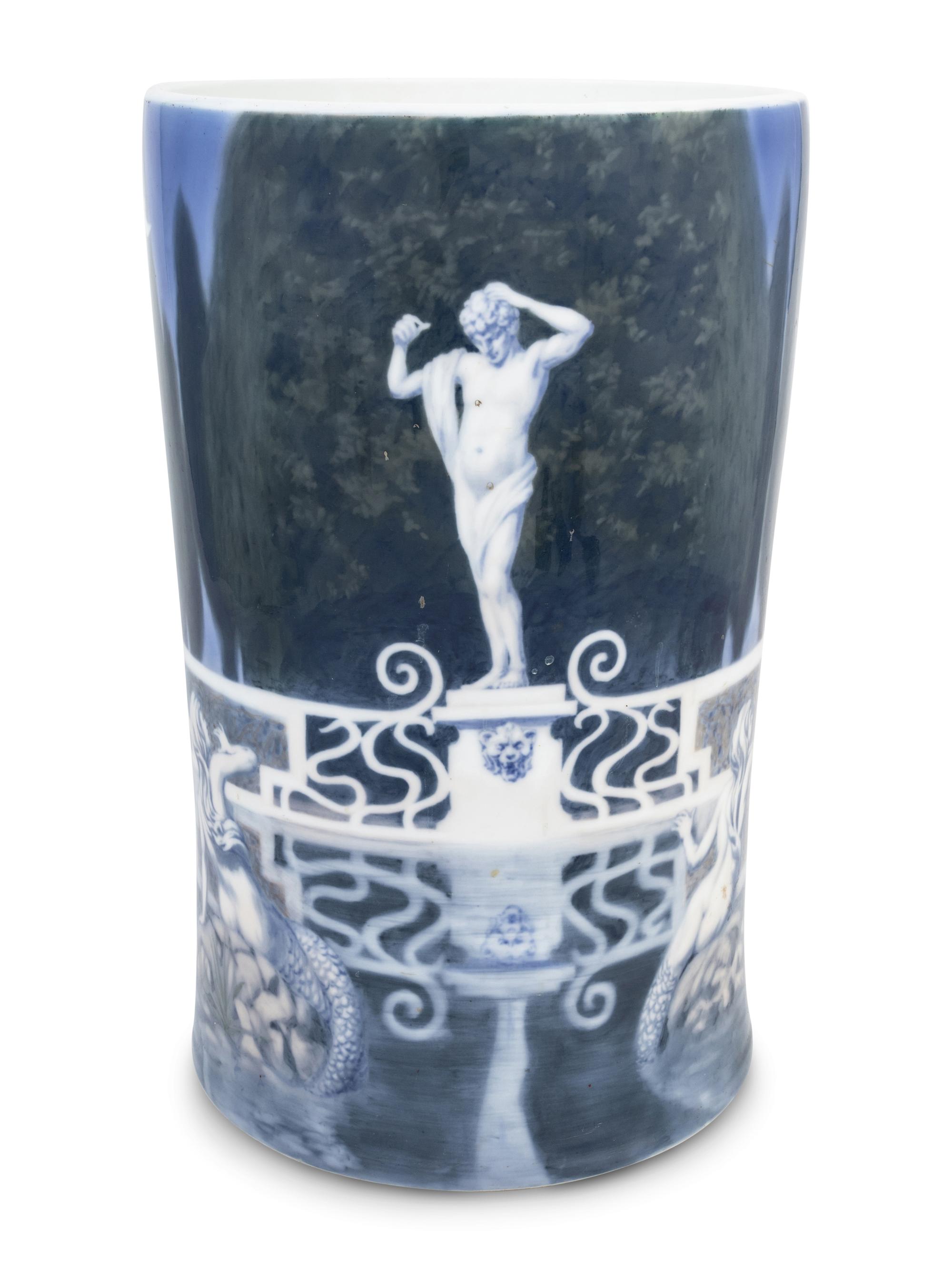 A Royal Copenhagen Porcelain Umbrella Stand