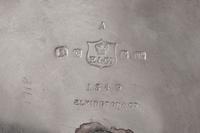 A Victorian Silver-Plate Tankard, Elkington & Co., Birmingham, 1889, the hinged lid with a lion finial above the body worked to show a