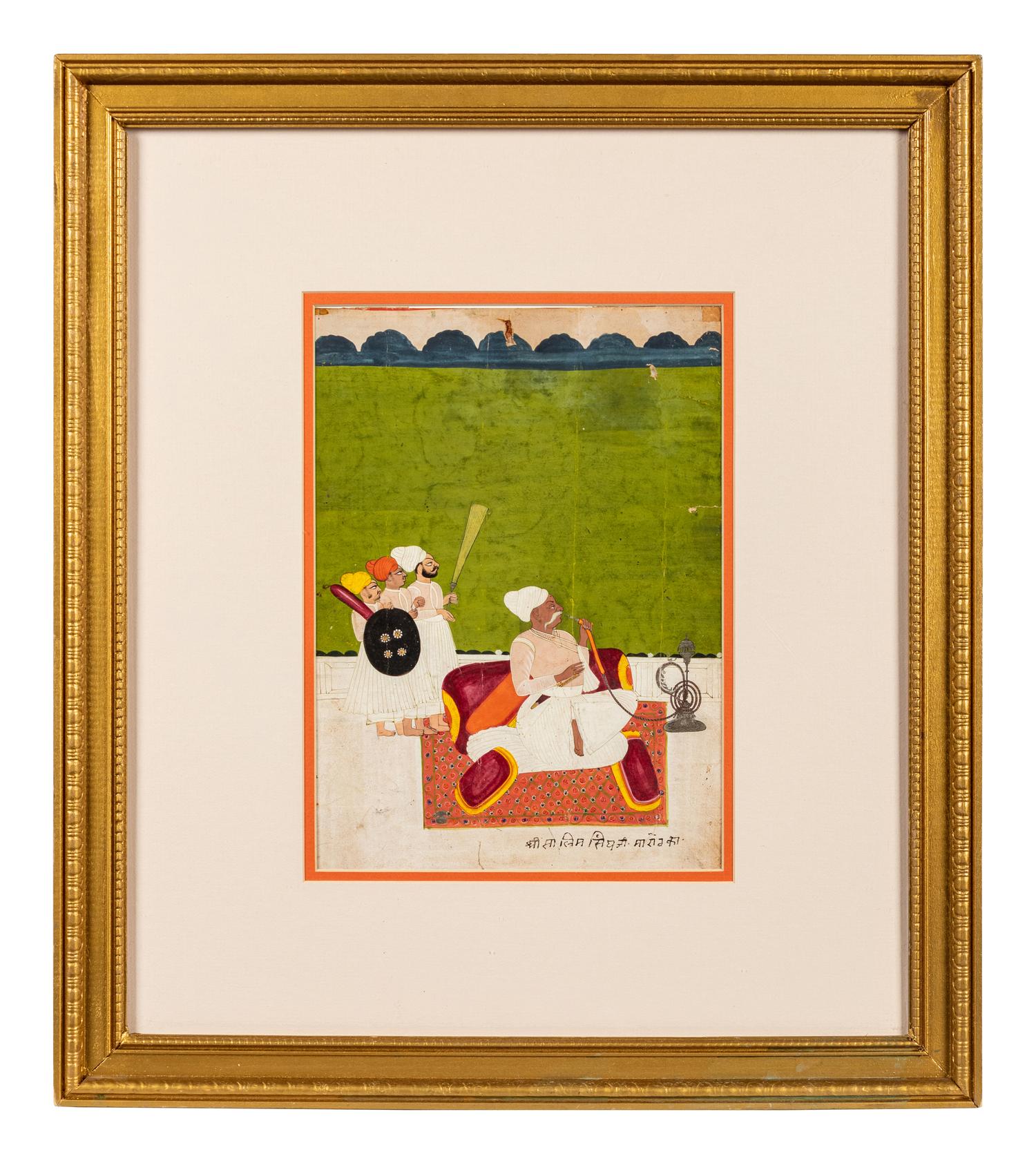 Two Mughal Miniature Paintings