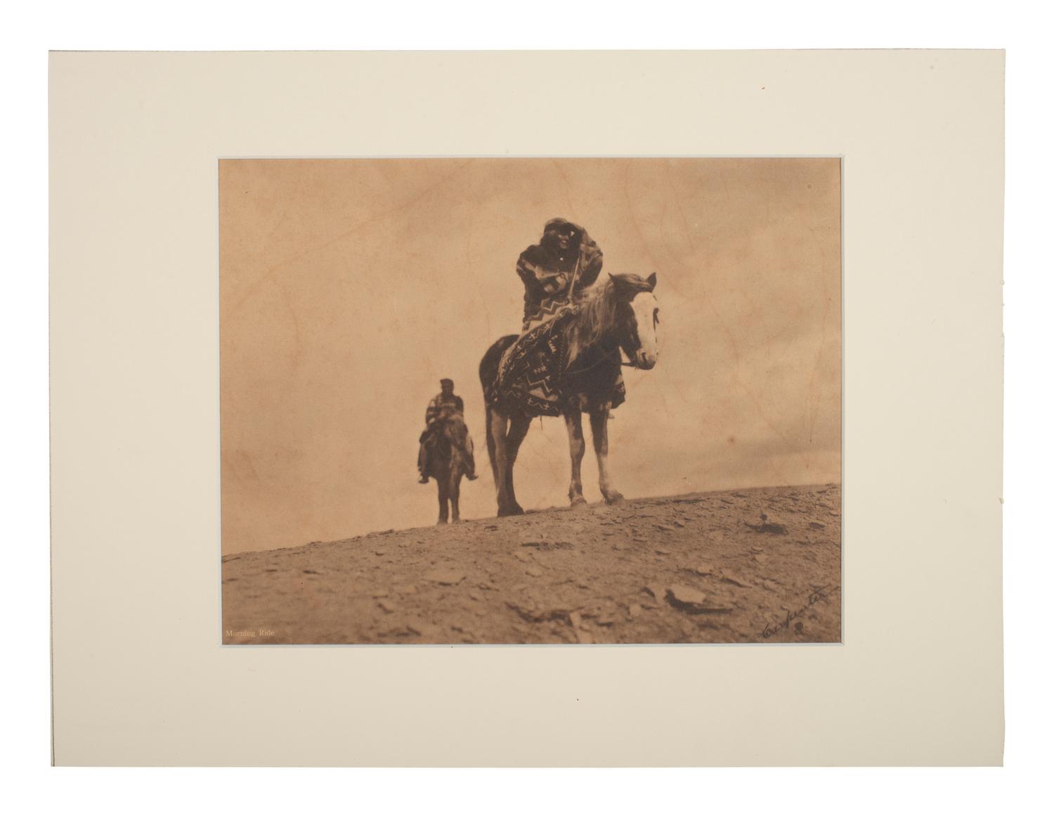 [NATIVE AMERICANS]. CARPENTER, Charles H. (1869-1949), photog. Morning Ride .
