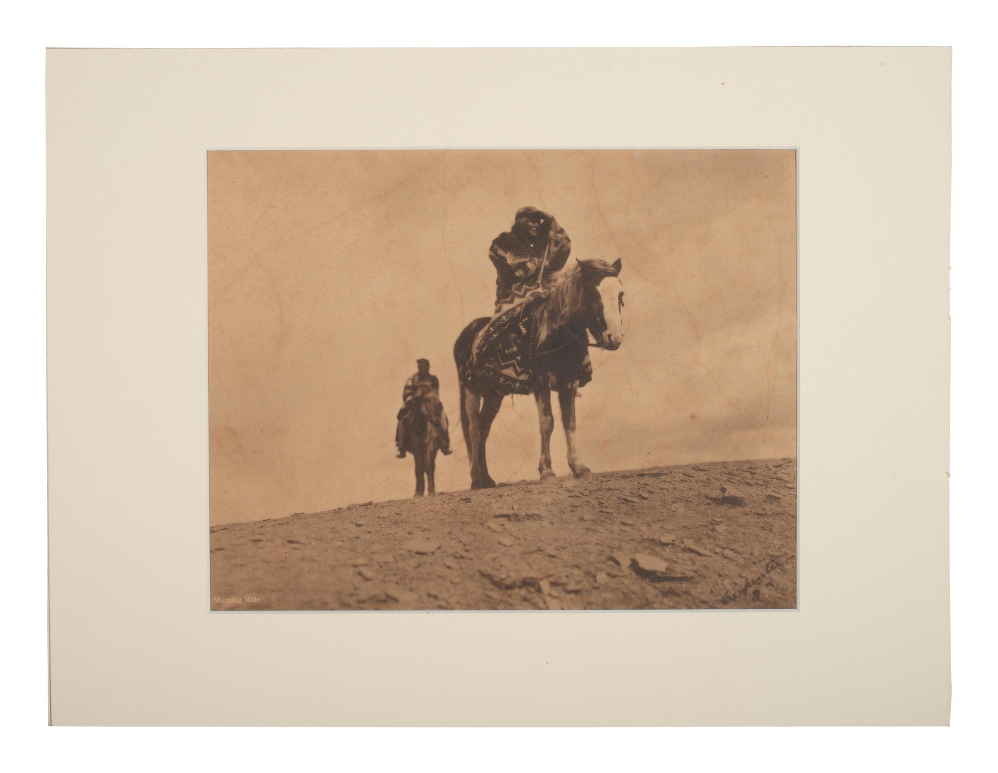 [NATIVE AMERICANS]. CARPENTER, Charles H. (1869-1949), photog. Morning Ride .