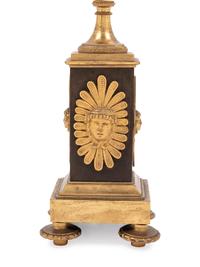 An Empire Gilt Bronze Table Lamp