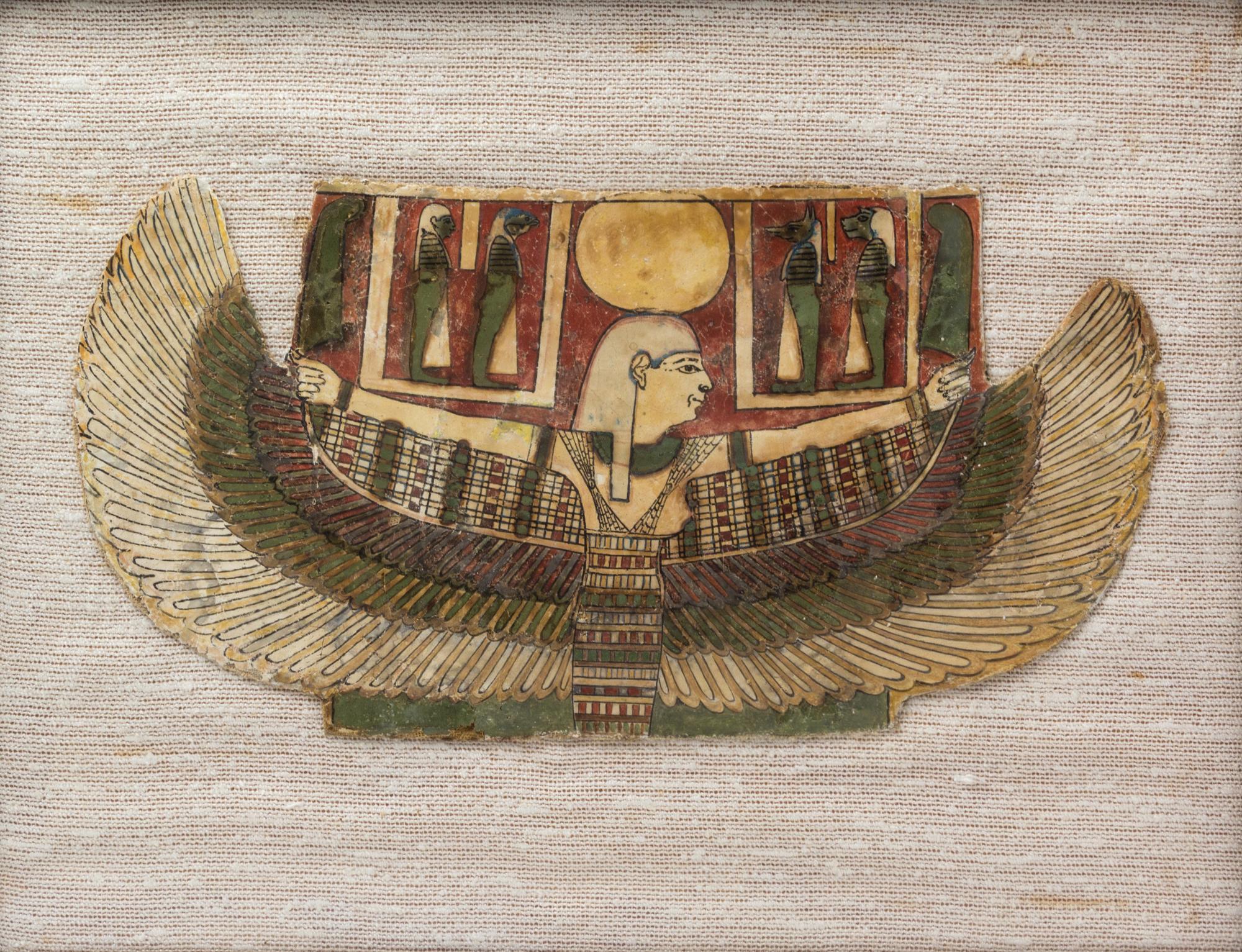 A Cartonnage Panel First: 7 3/4 x 15 1/4 inches.