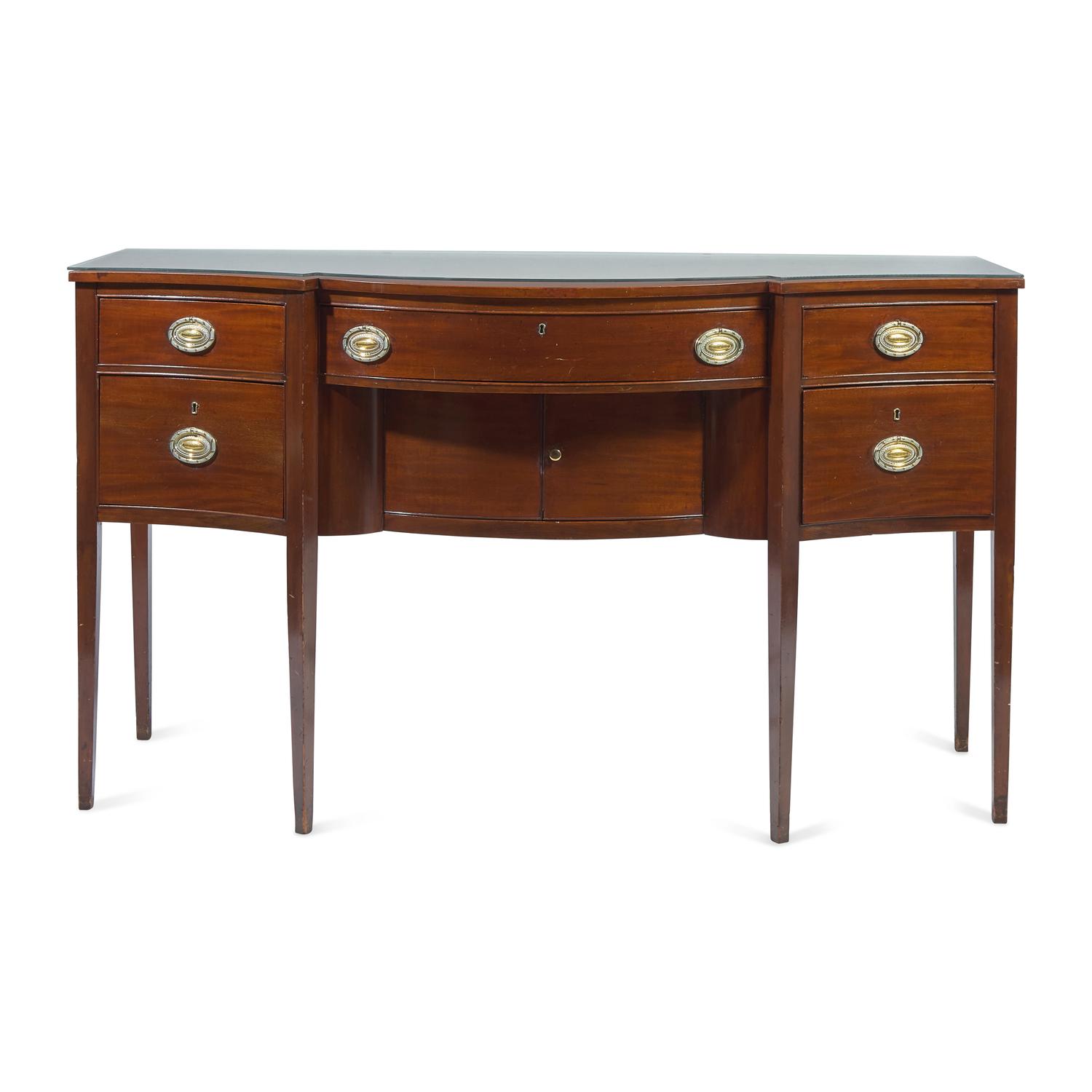 A Federal Style Serpentine Mahogany Sideboard
