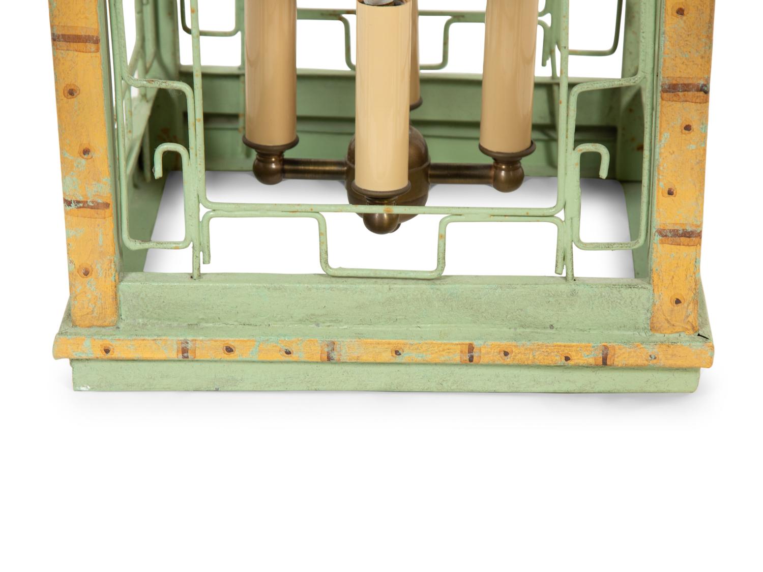 A Tole Peinte Hall Lantern
