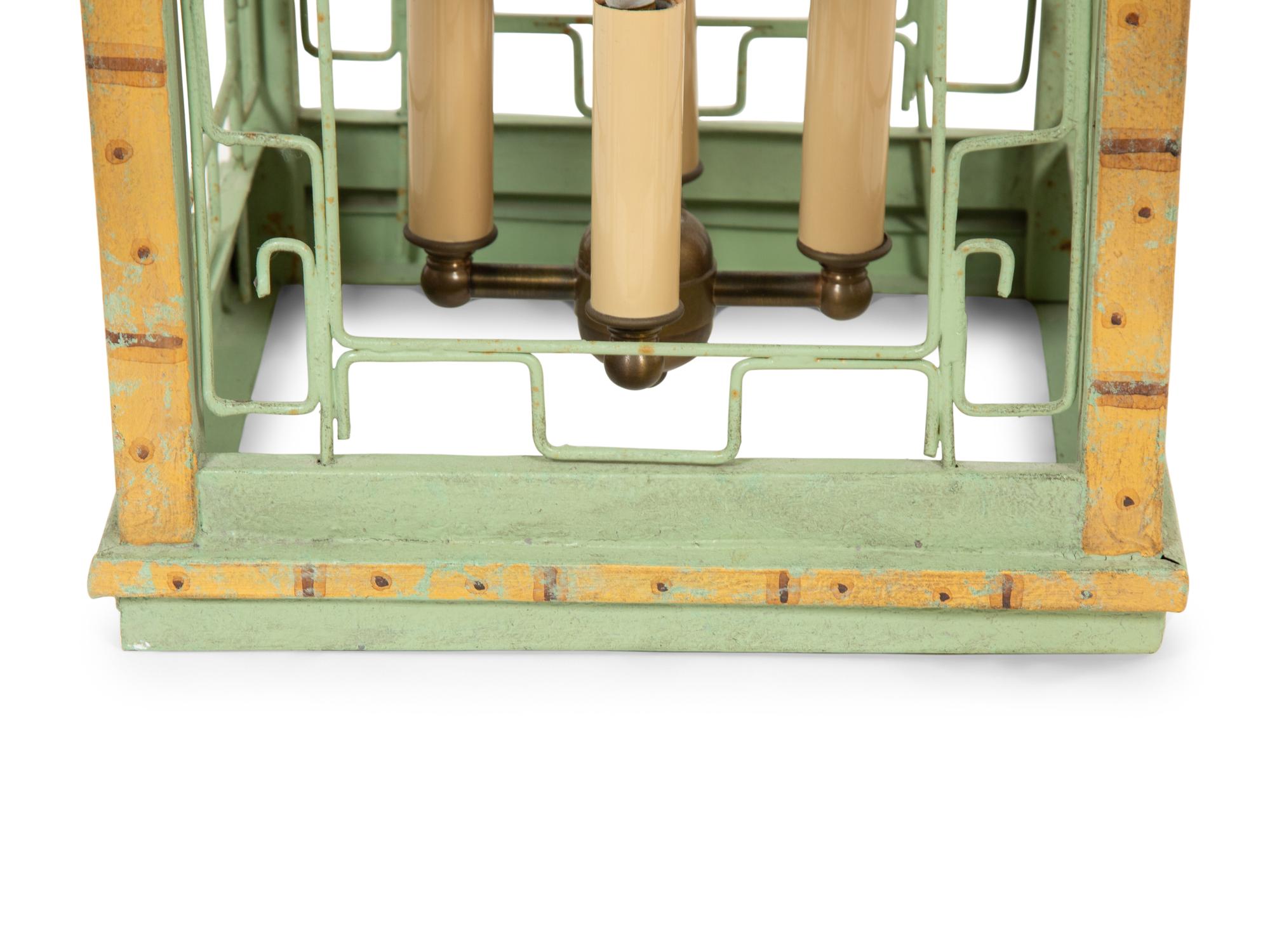 A Tole Peinte Hall Lantern