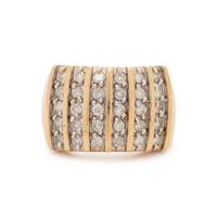 BICOLOR GOLD AND DIAMOND RING