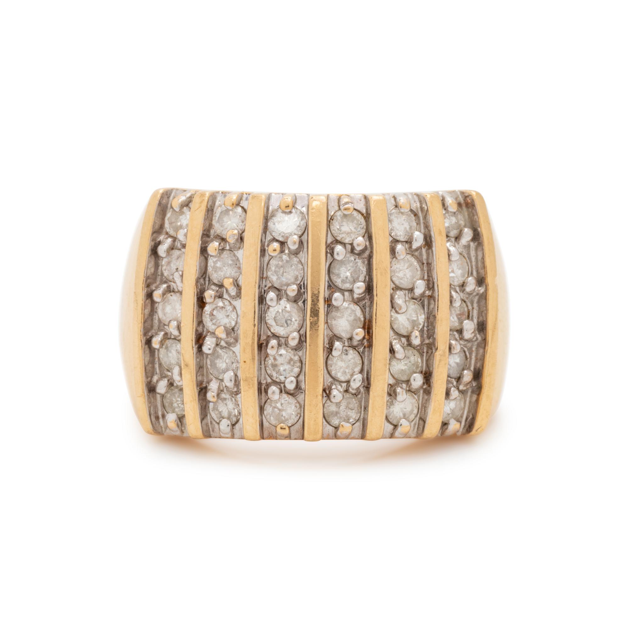 BICOLOR GOLD AND DIAMOND RING