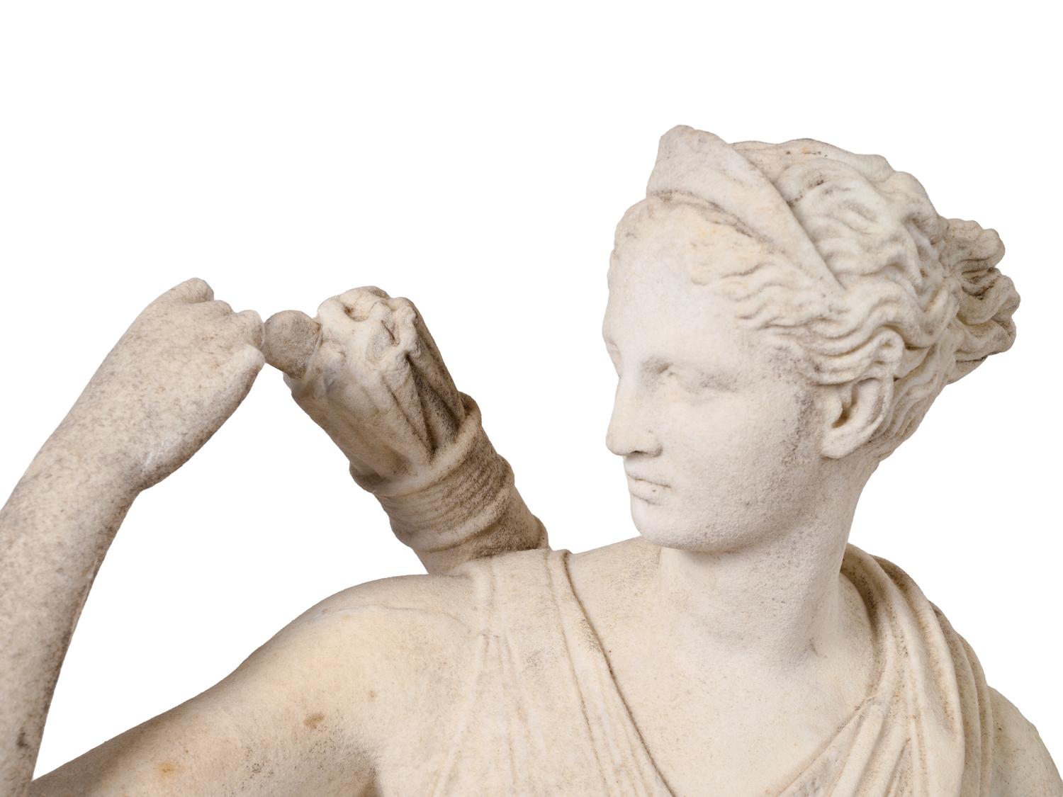 Two Grand Tour Marble Sculptures