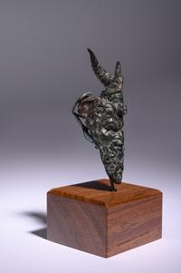 A Roman Bronze Satyr Head Applique