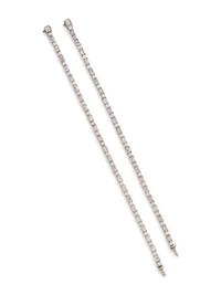 PAIR OF DIAMOND BRACELETS