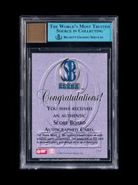 A 1996-97 Score Board Autographed Collection Autographs Gold Kobe Bryant Signed Rookie Basketball Card No. 6 (BGS Authentic, 9 Auto Grade),