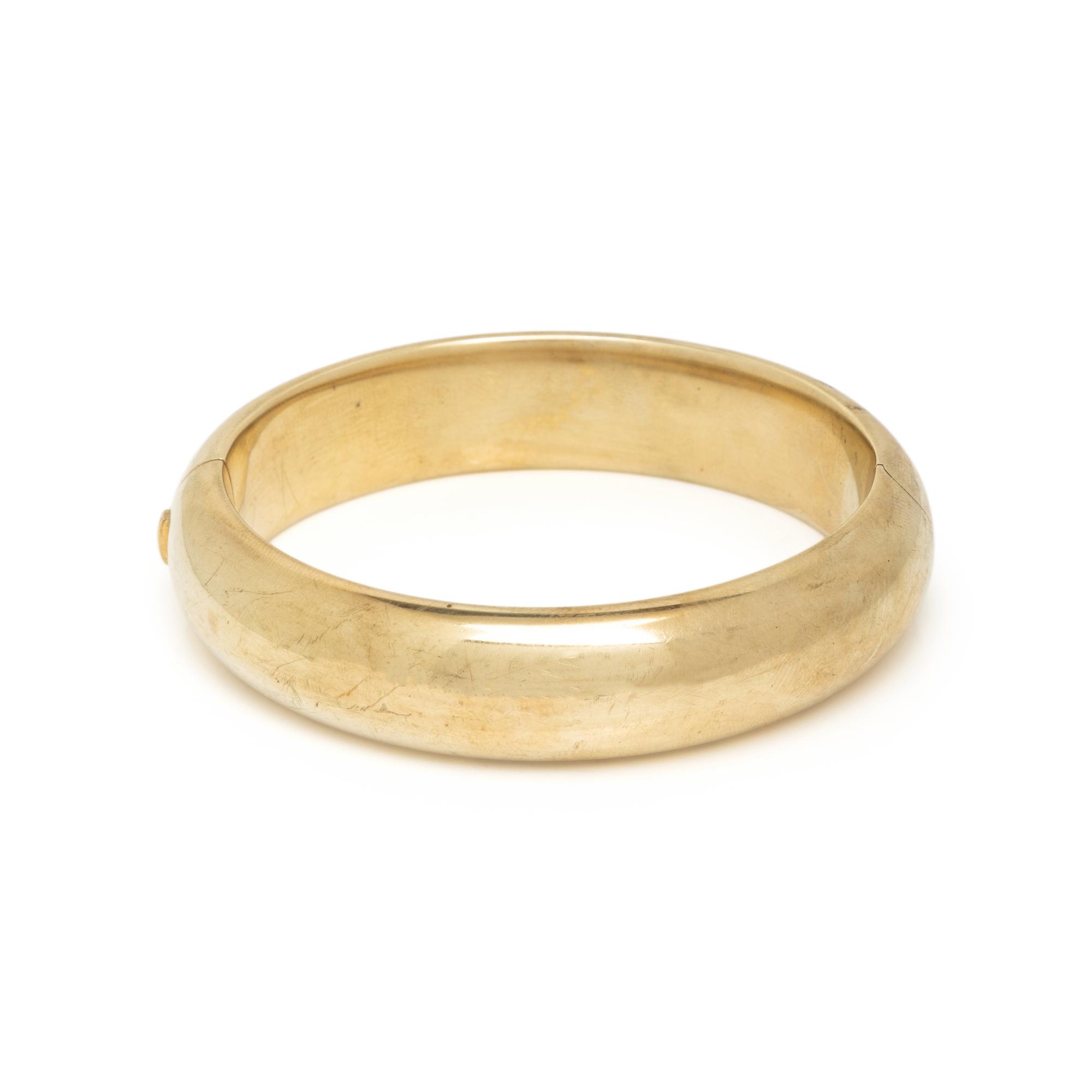 SPRITZER & FUHRMANN, YELLOW GOLD BANGLE BRACELET