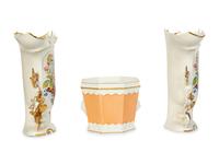 Three Mottahedeh Porcelain Articles