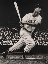 A Ted Williams Signed Autograph Triple Crown Print (Beckett Authentication Services Letter),
