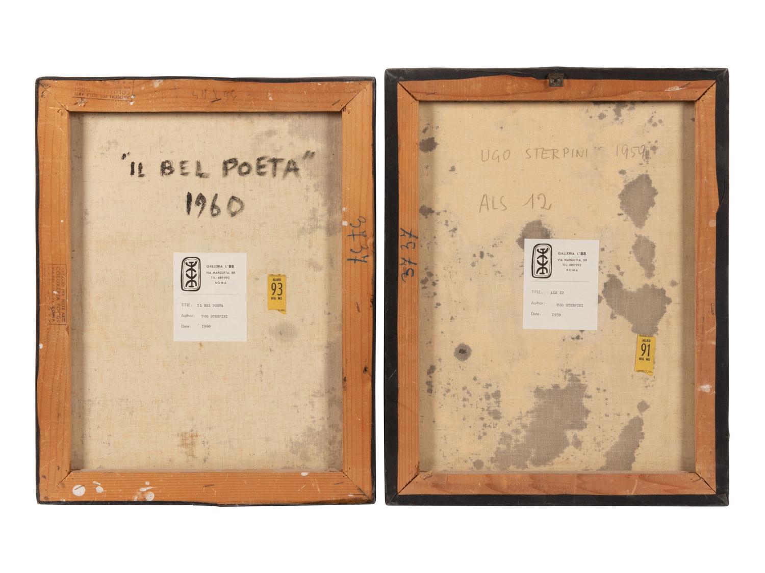 A Group of Four Works ( Als I2 , Als I3 , Testa di Uomo , and Il Bel Poeta) , 1959-60