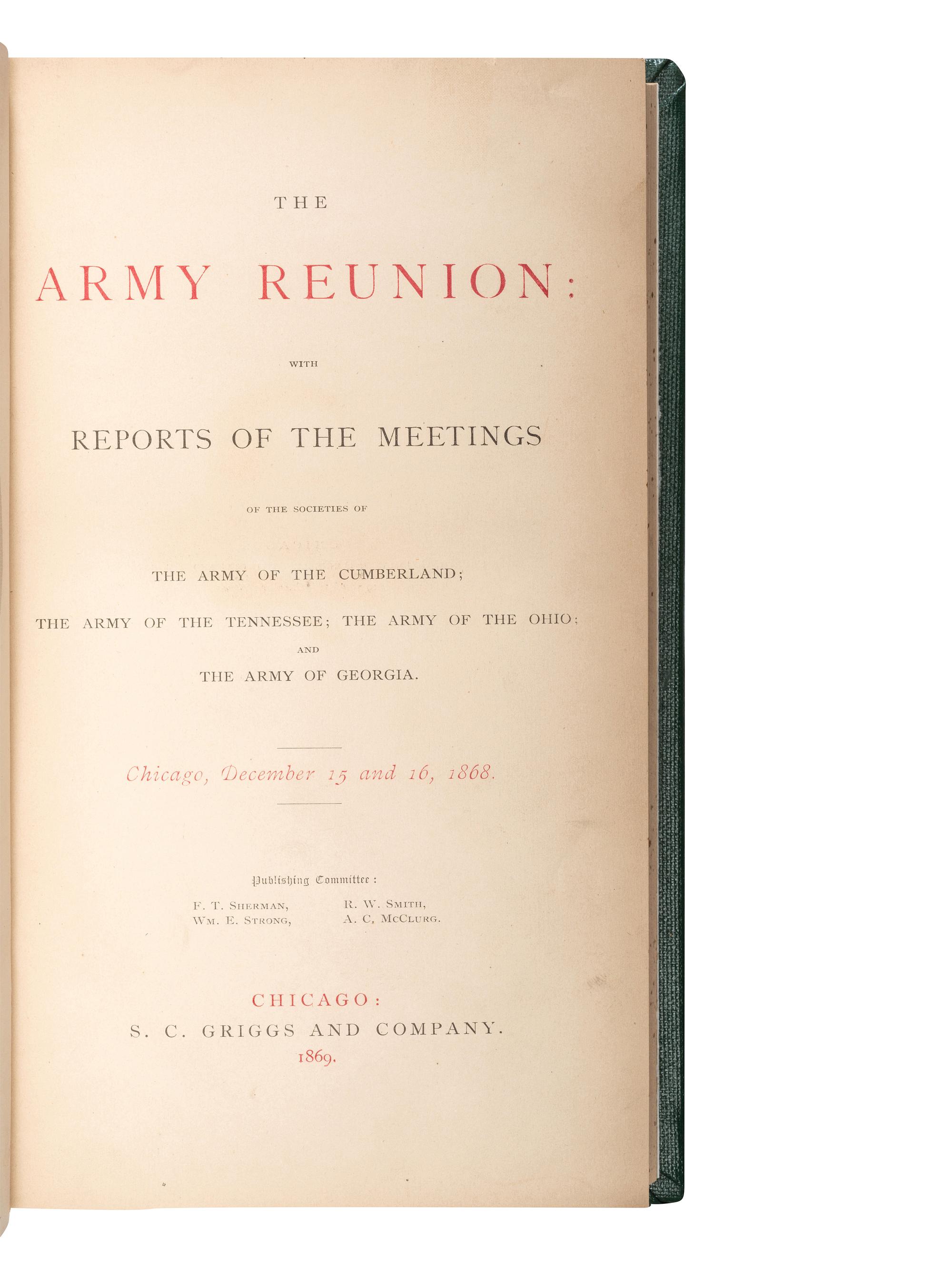 [GRAND ARMY OF THE REPUBLIC]. A group of GAR and other veteran-related publications, comprising: