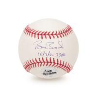 A Barry Bonds Single Signed Autograph Baseball with 73 HR Inscription (JSA)