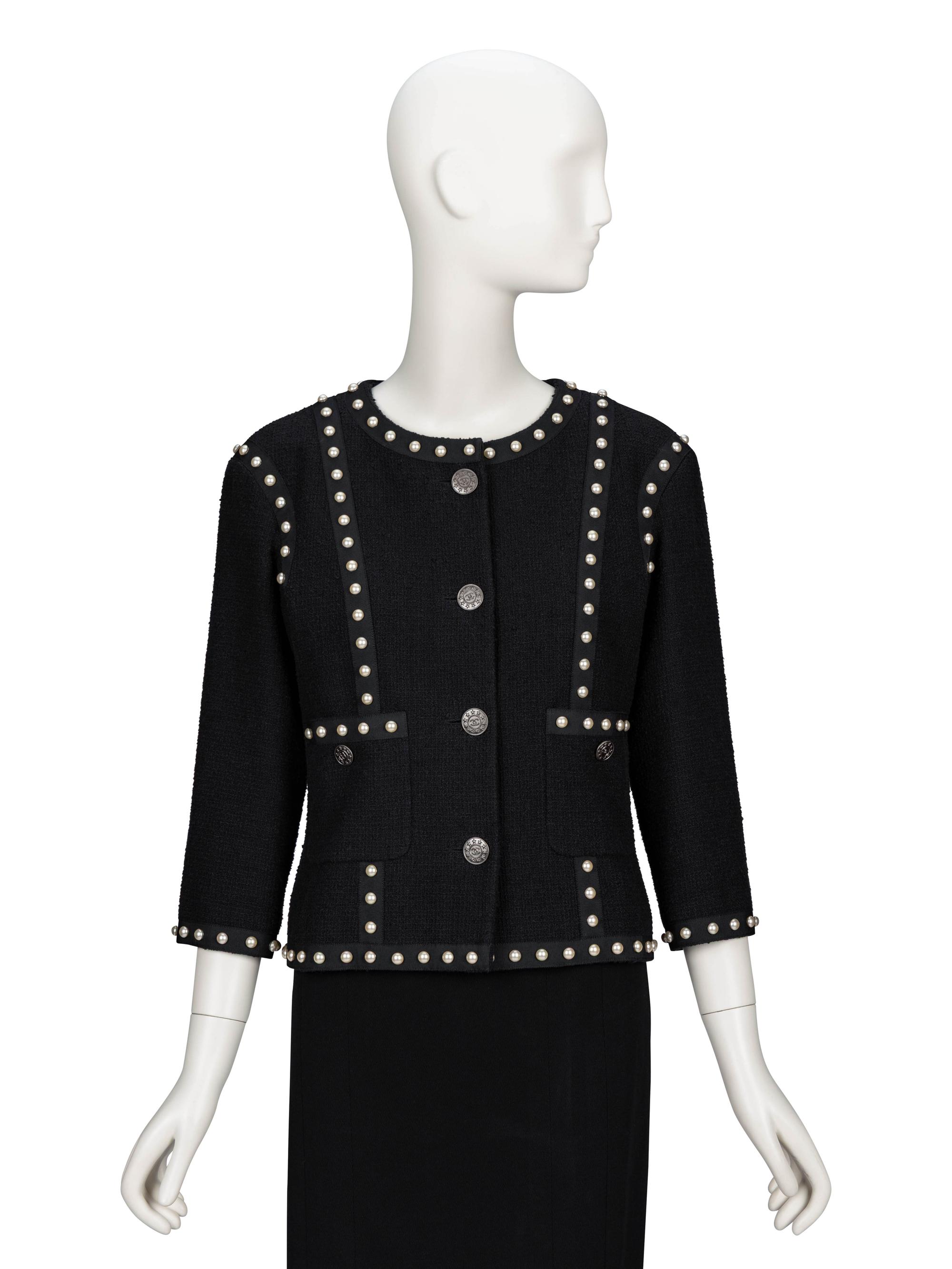 Chanel, Pearl Embellished Cardigan Jacket