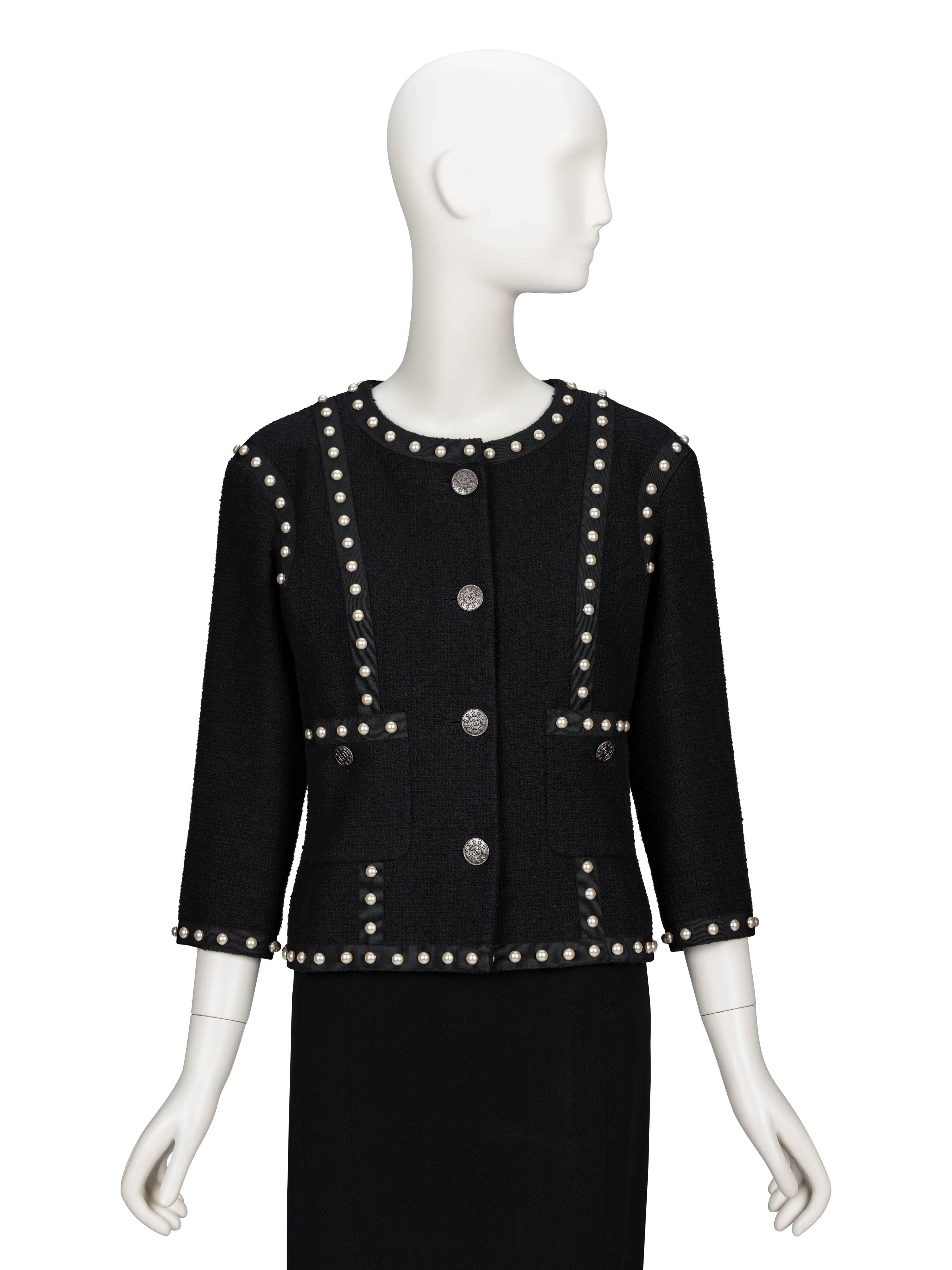 Chanel, Pearl Embellished Cardigan Jacket
