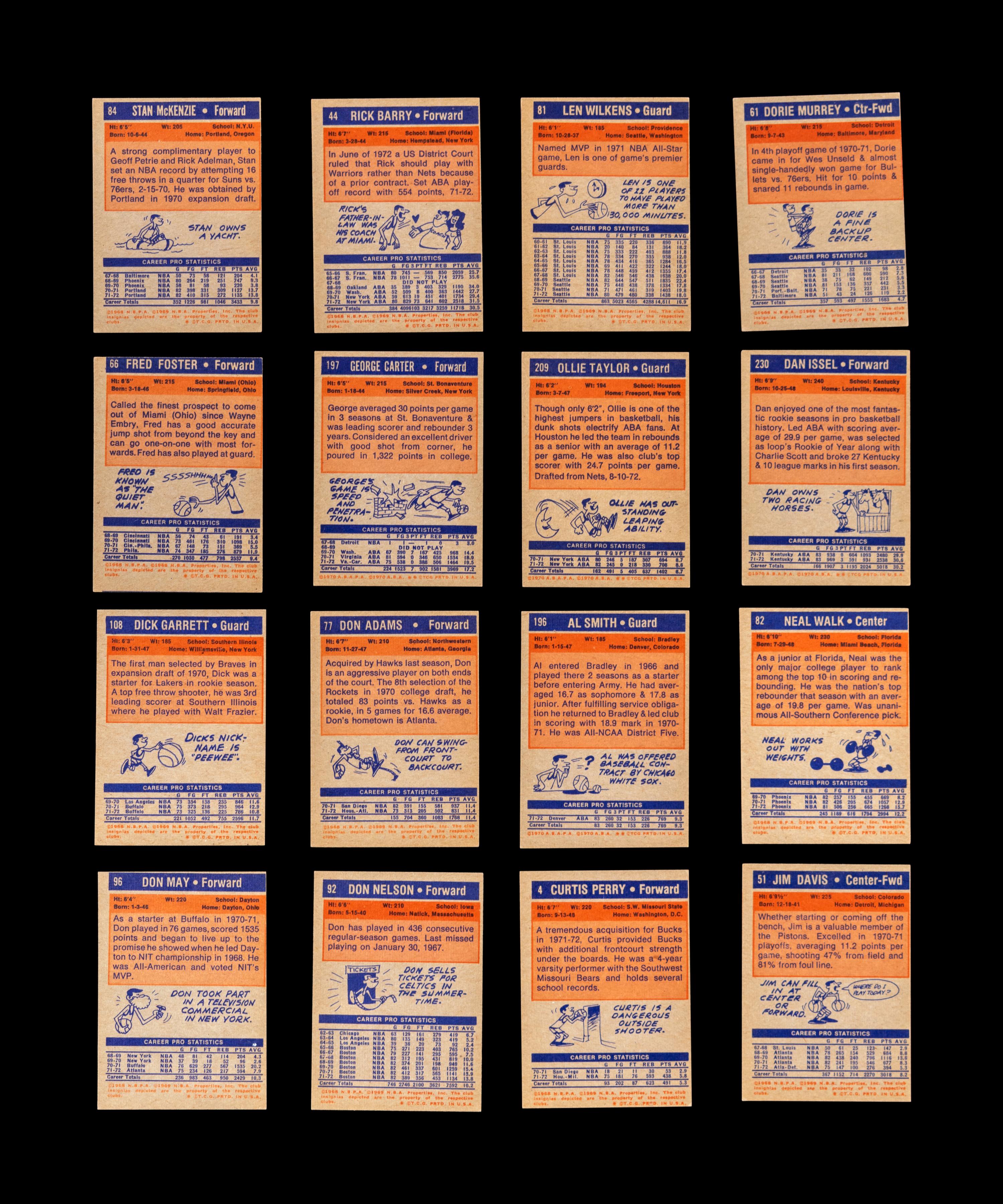 A Group of 67 1972-73 Topps Basketball Cards (Including Kareem Abdul-Jabbar, Wilt Chamberlain and Multiple Hall of Famers),