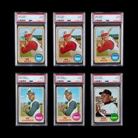 A Collection of PSA Graded 1968 Topps Halll of Fame and Notable Baseball Cards