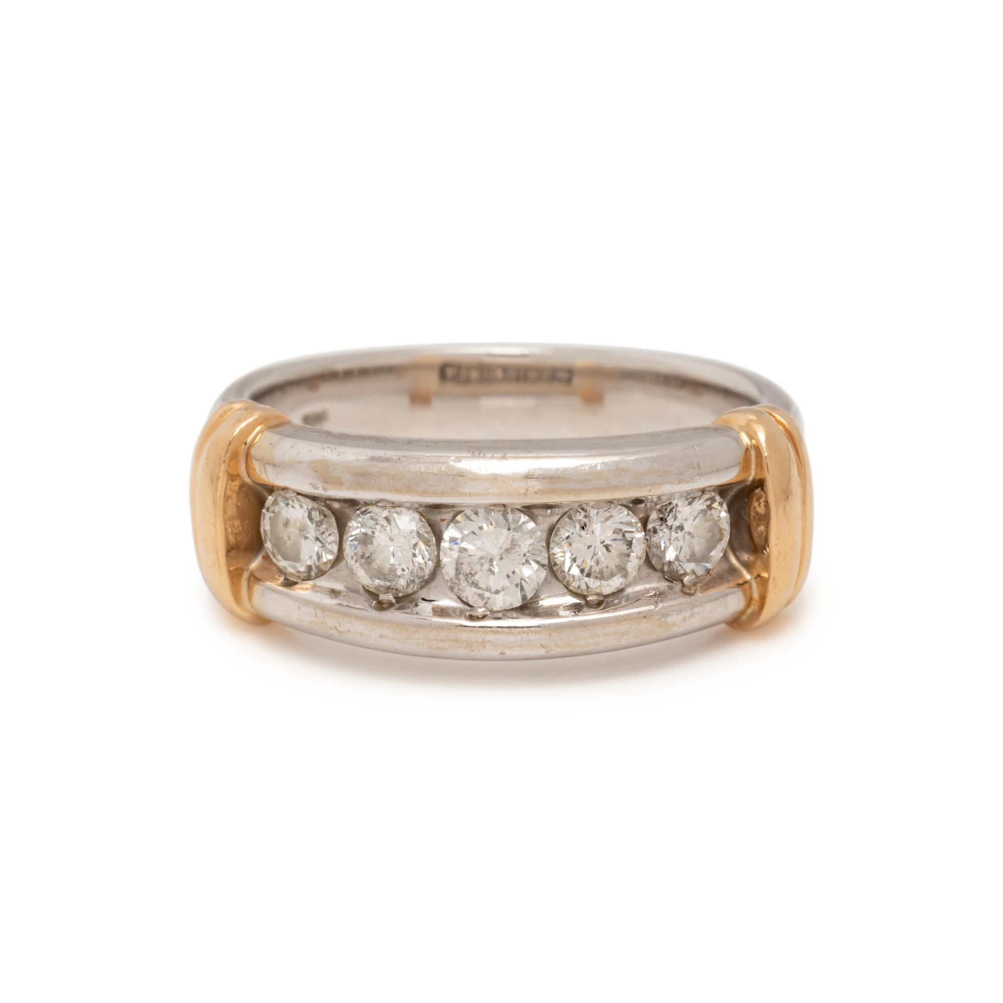 BICOLOR GOLD AND DIAMOND RING