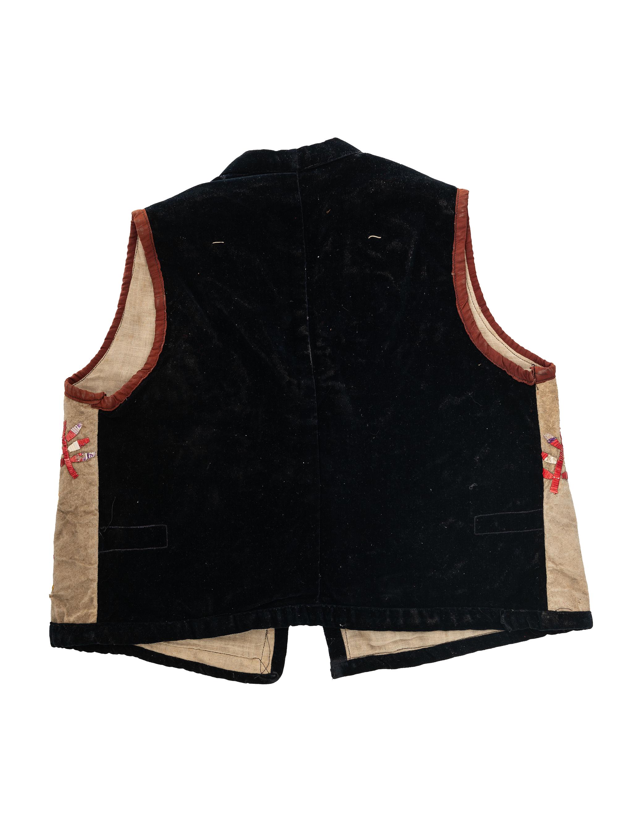 Santee Sioux Child's Quilled Hide Vest
