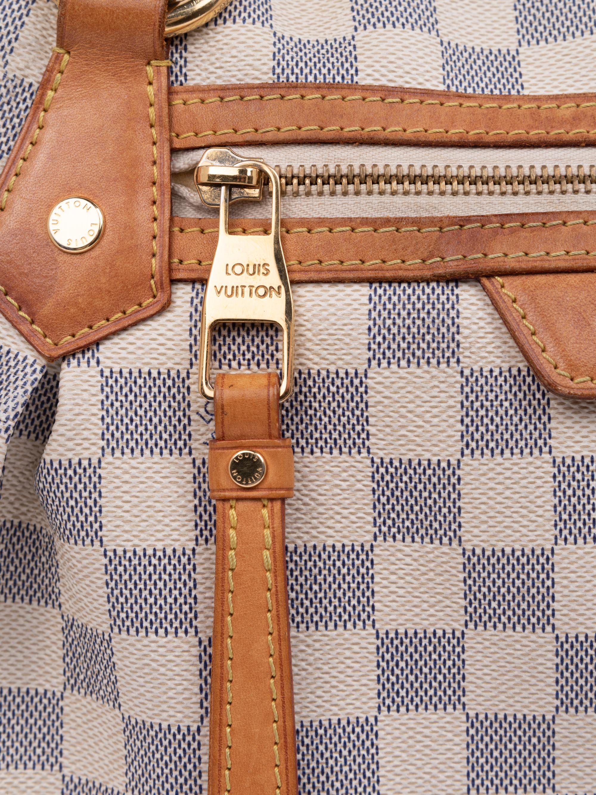 Two Louis Vuitton Damier Azur Items: One Handbag and One Wallet, 2012