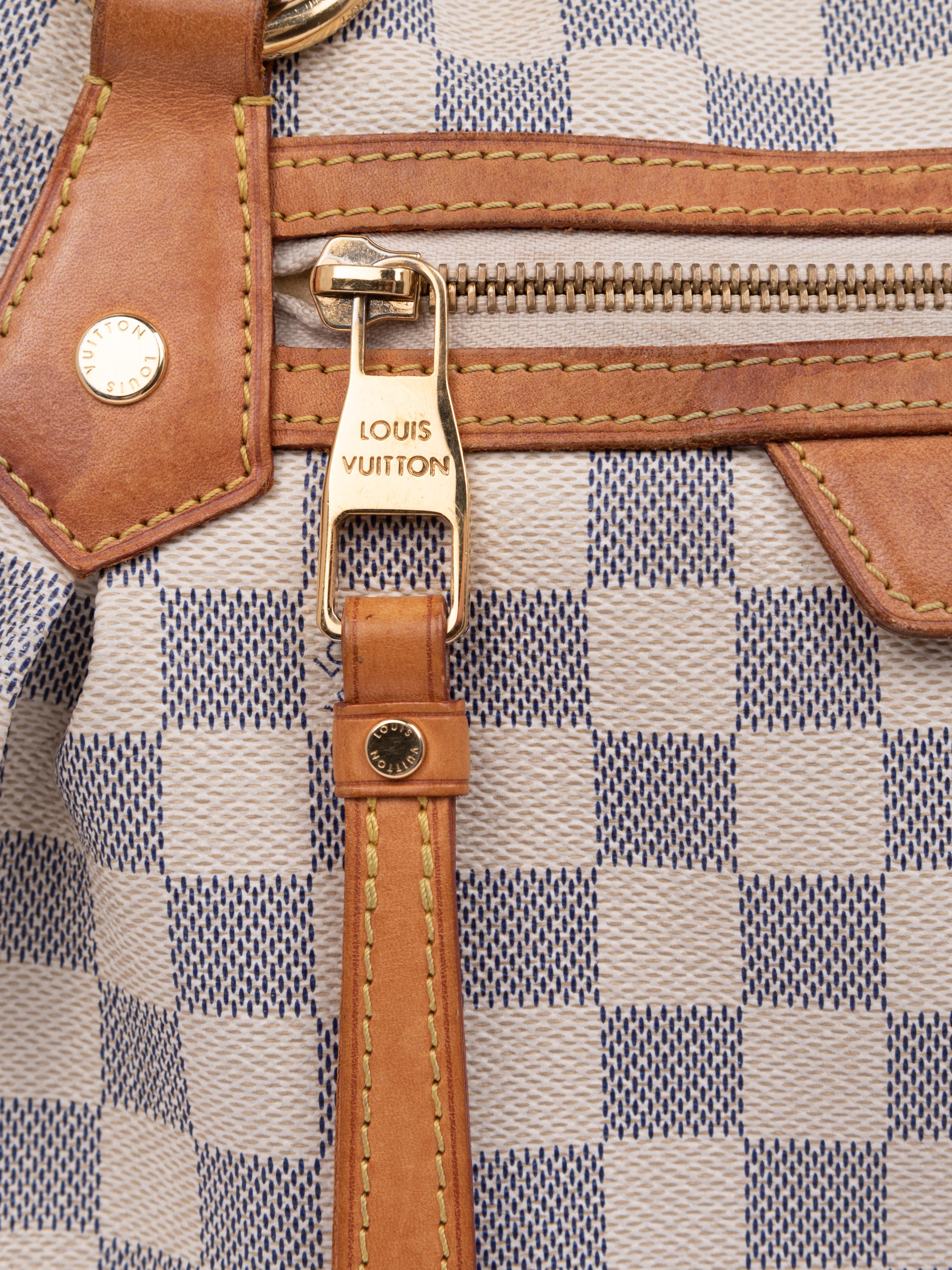 Two Louis Vuitton Damier Azur Items: One Handbag and One Wallet, 2012