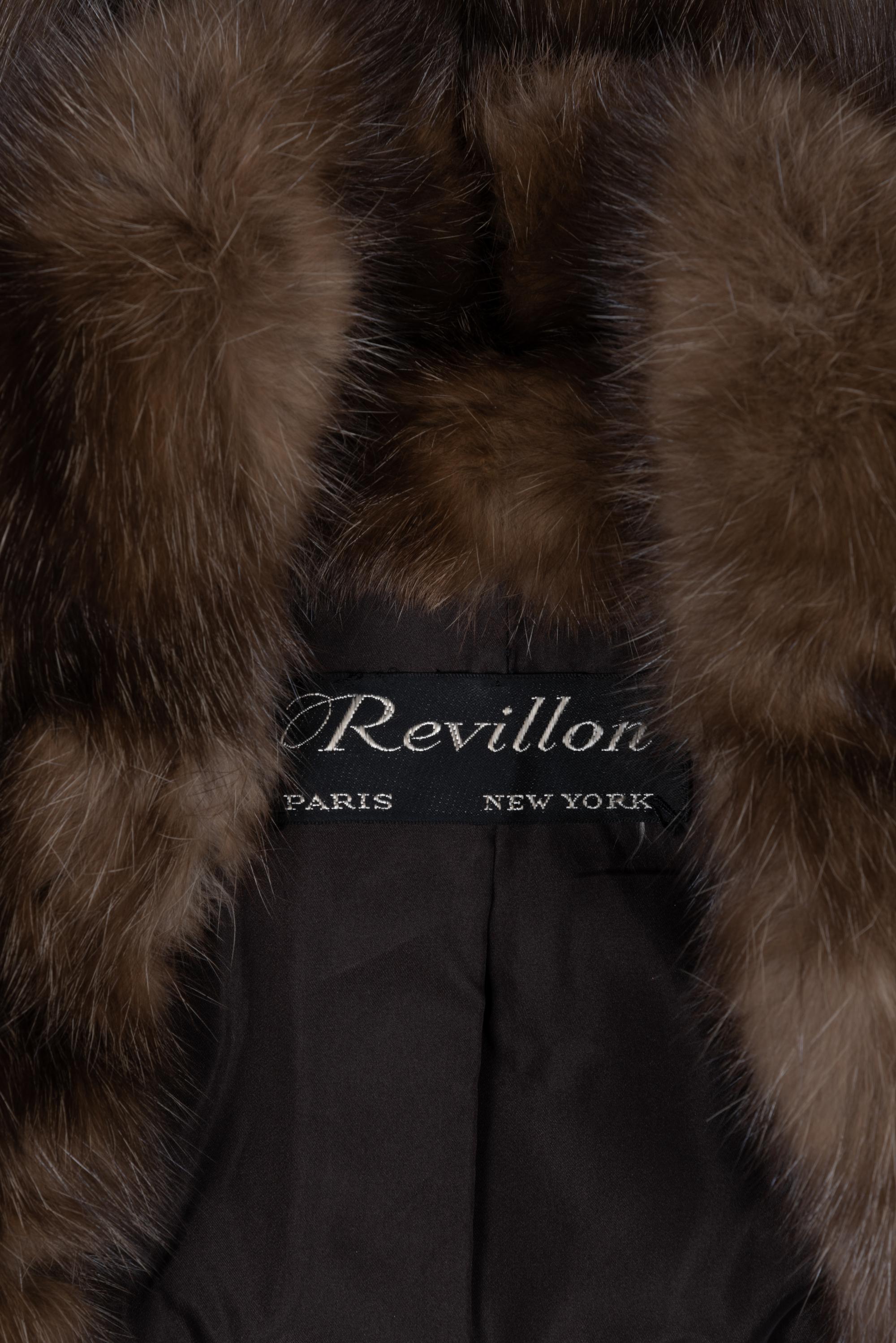 Revillon Sable Fur Coat, 1990-2000s