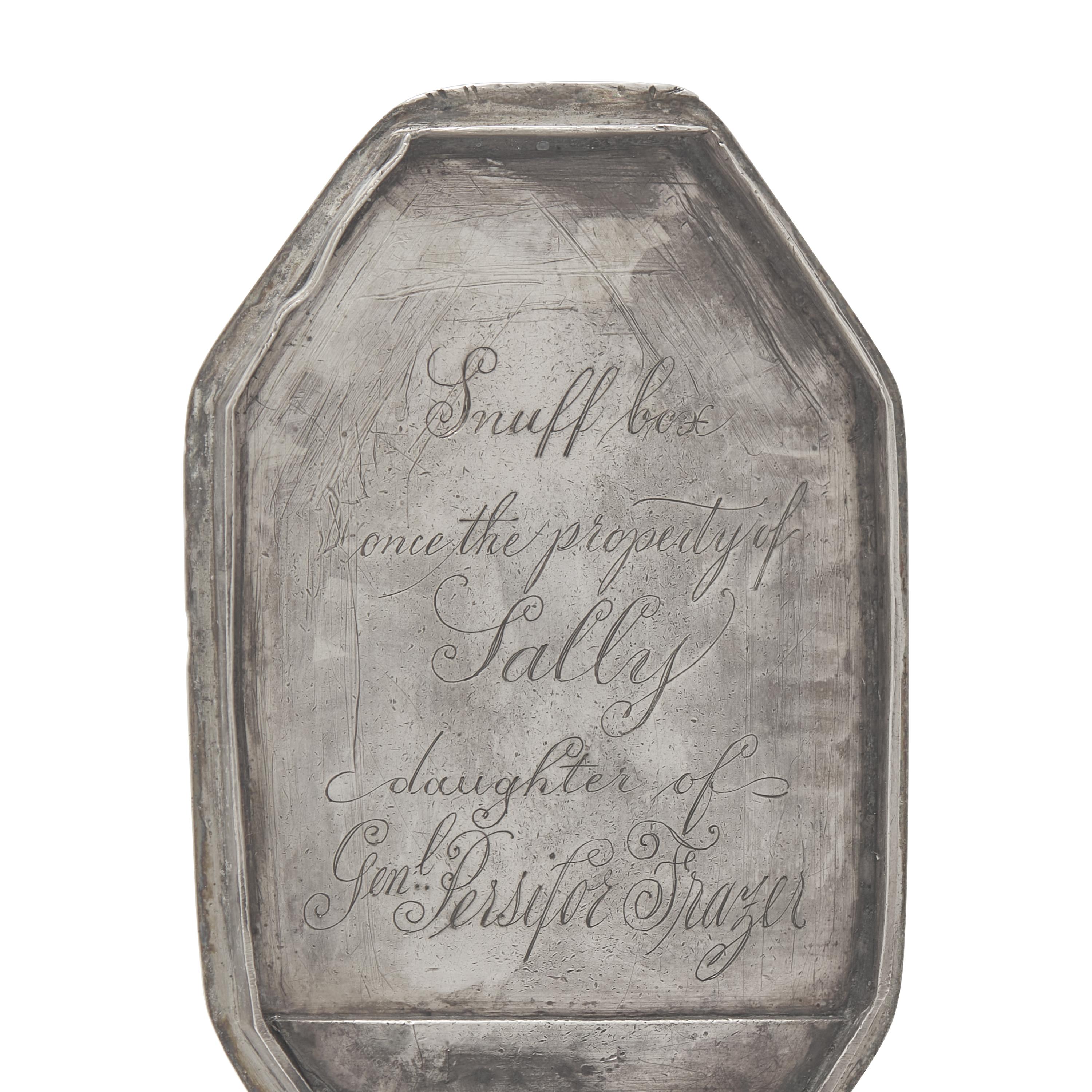 Two Federal Silver Snuff Boxes