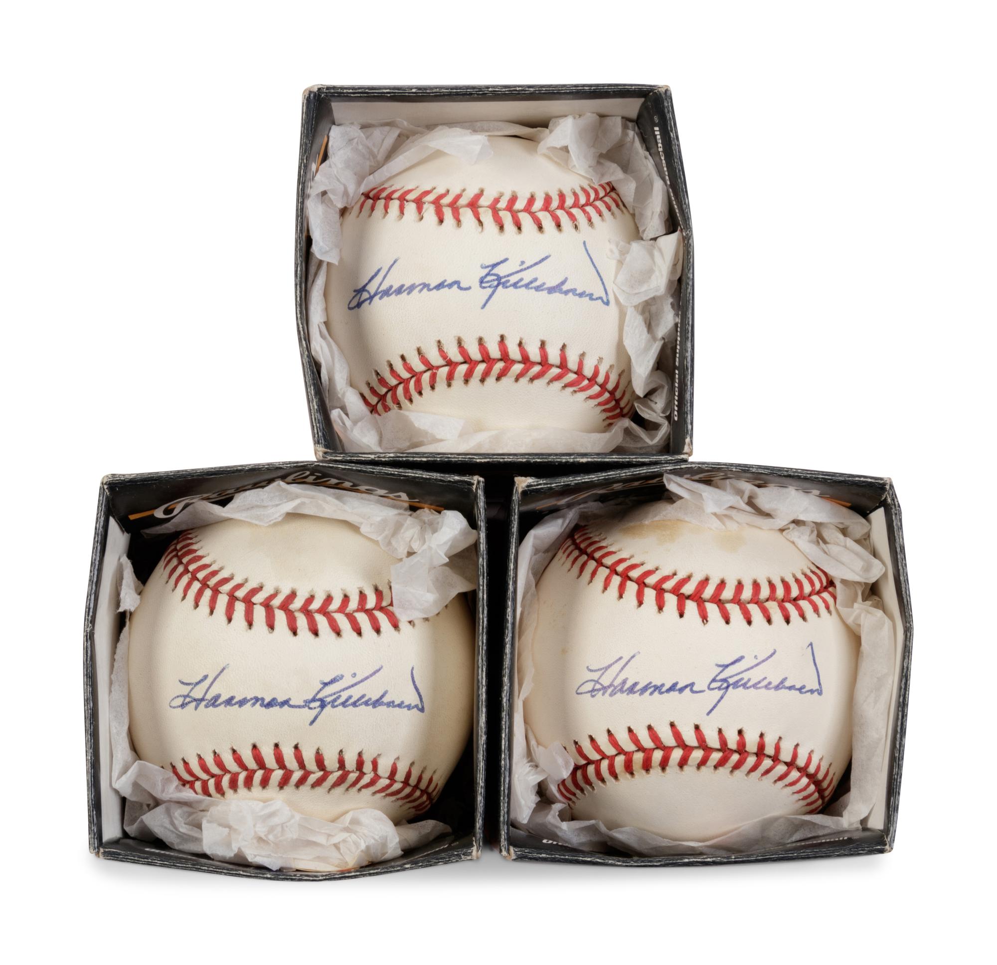 A Group of Three Harmon Killebrew Signed Baseballs,