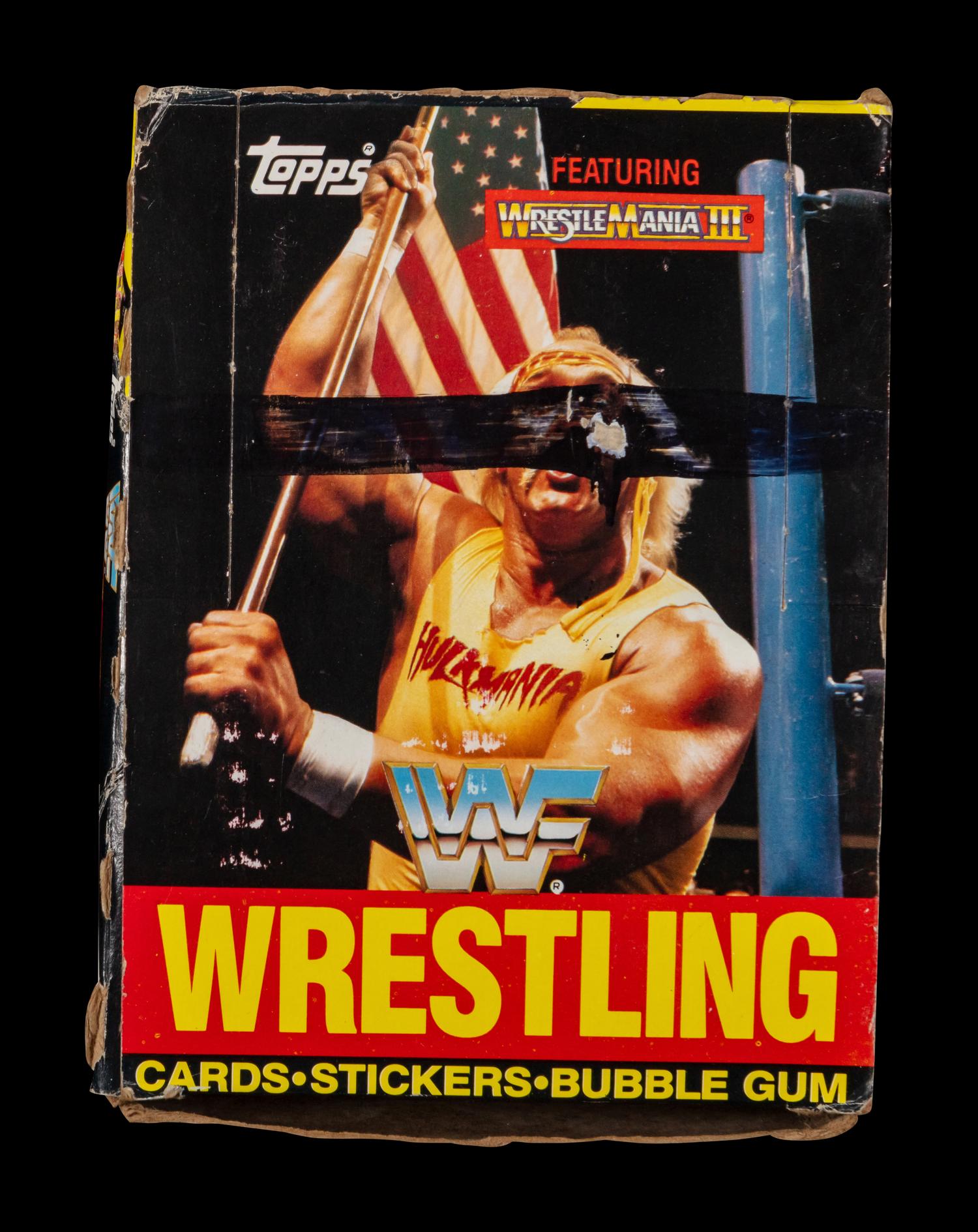 An Box of 1987 Topps WWF Wrestling Cards Featuring 35 Unopened Packs (Possible Bret Hart Rookie)