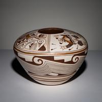 Tyra Naha (Hopi-Tewa, 20th century) — Polychrome Pottery Jar