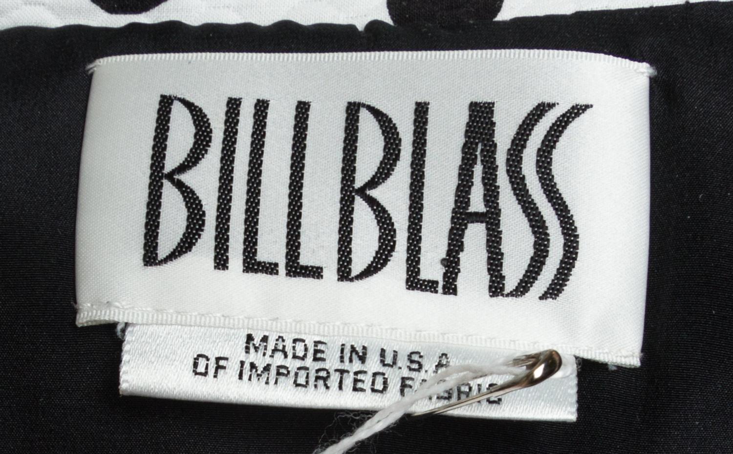A Bill Blass Black and White Polka Dot Skirt Ensemble,