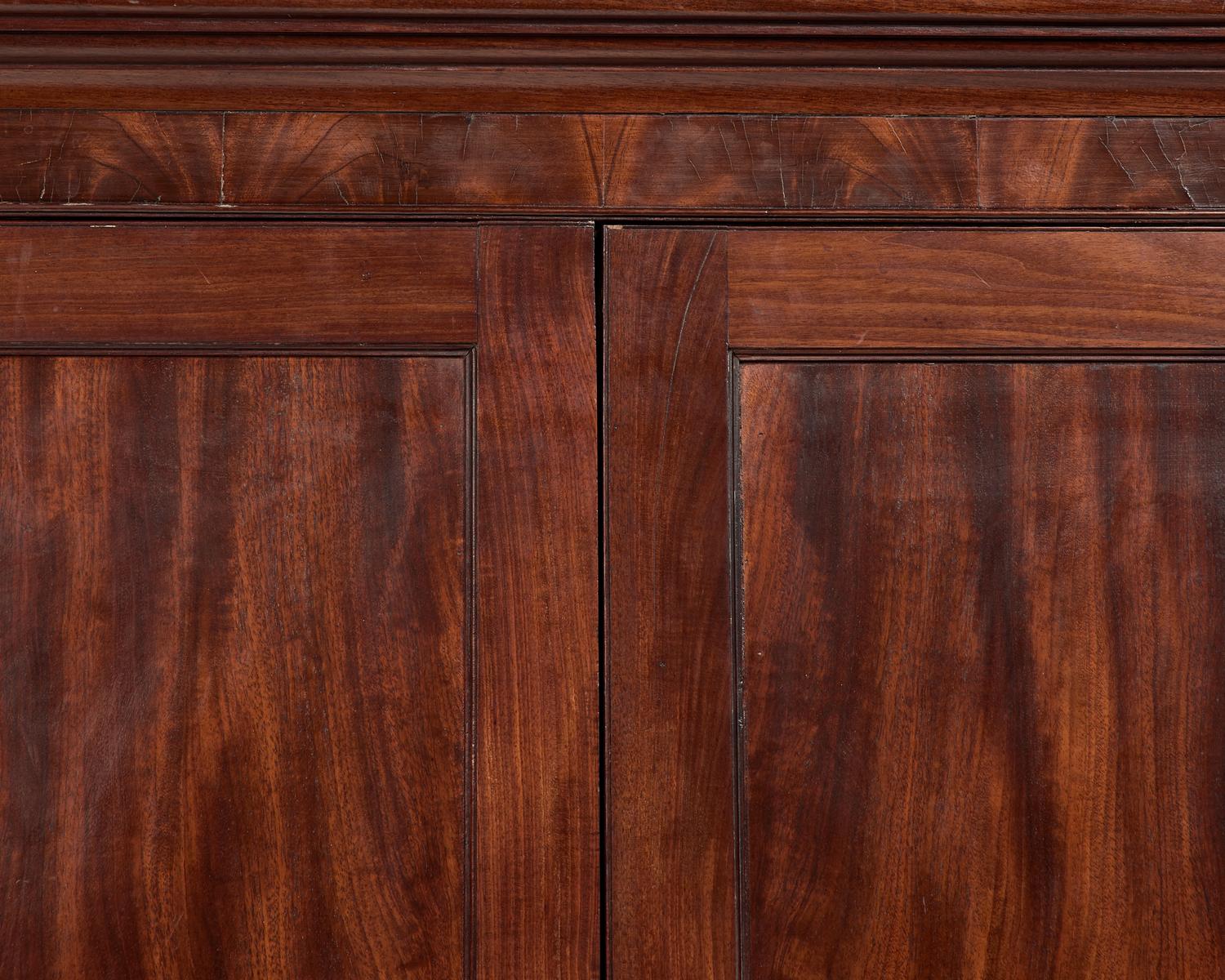 A Chippendale Mahogany Linen Press
