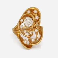 A 14K Yellow Gold and Diamond Ring 0.92 Carat Round Brilliant-Cut Diamond, GIA Certified