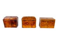 A Group of Three Tortoiseshell Tea Caddies — LATE 18TH/ EARLY19TH CENTURY