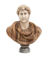 An Italian Marble Small Bust of an Emperor Height 6 1/4 x width 5 inches. — LATE 18TH/EARLY 19TH CENTURY