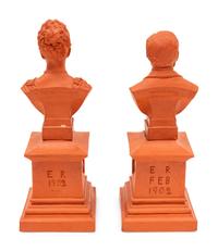 A Pair of Terra Cotta Busts of the Duchess and Duke of York
