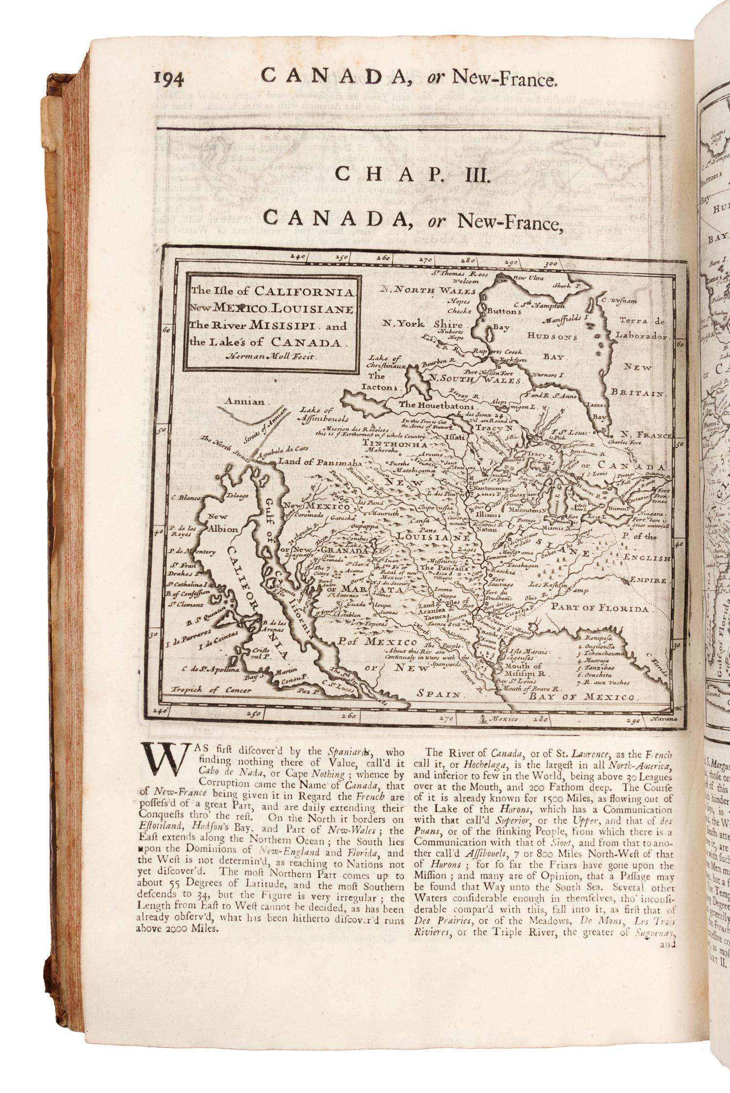 MOLL, Herman. The Compleat Geographer. London: J. Knapton, et