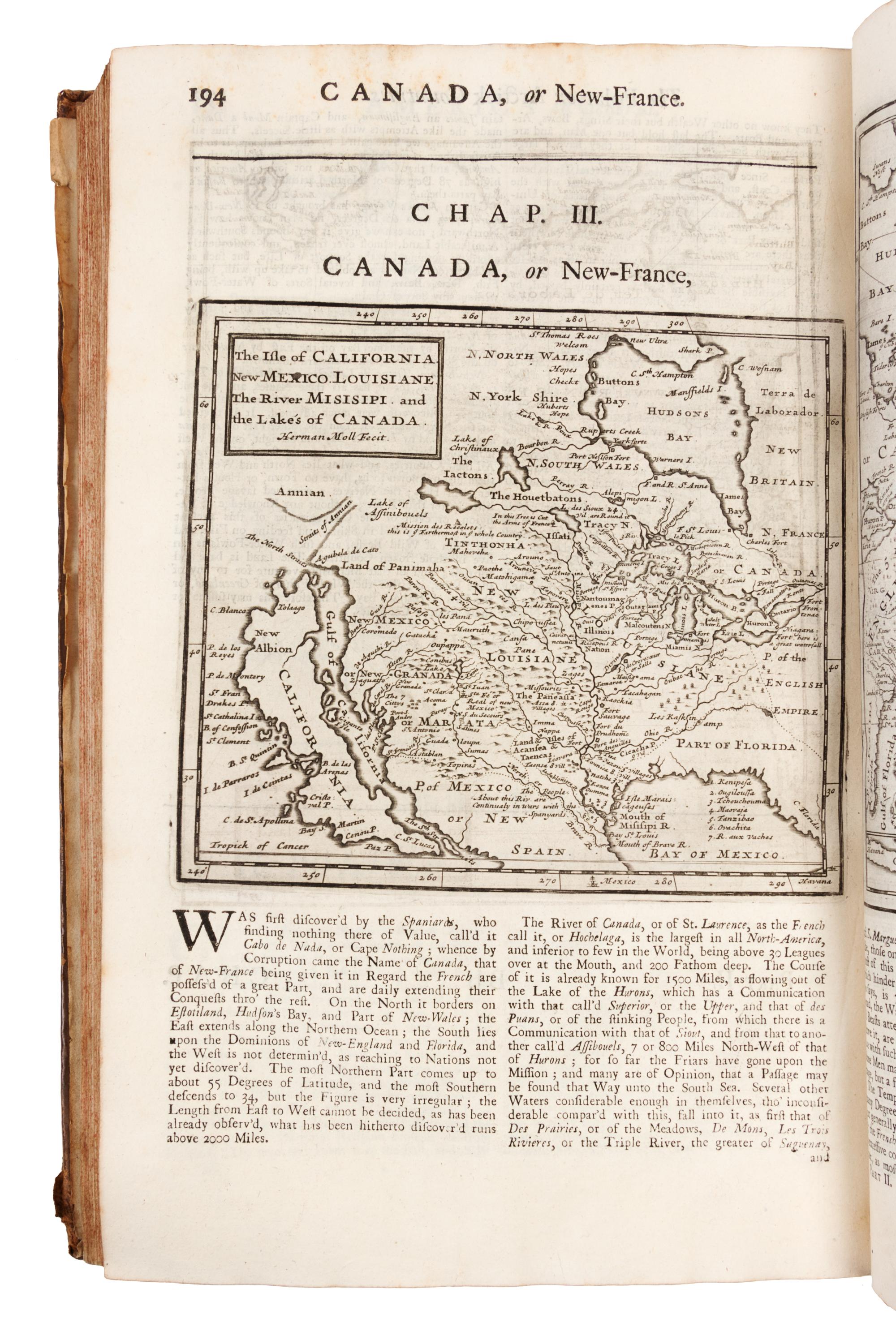 MOLL, Herman. The Compleat Geographer. London: J. Knapton, et