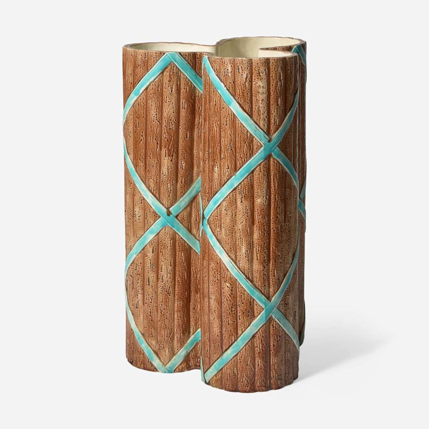 A Wedgwood majolica umbrella stand England, 1863-1870