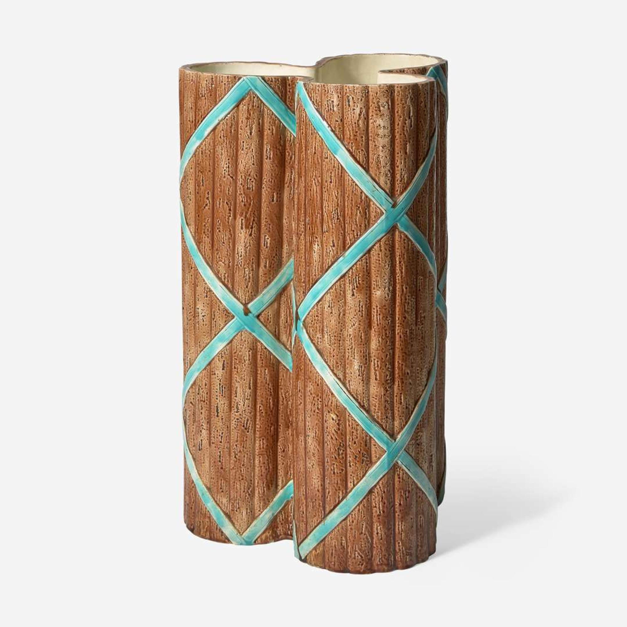 A Wedgwood majolica umbrella stand England, 1863-1870