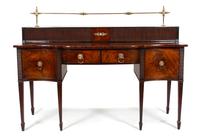 A Regency Mahogany Side Board Height 56 x width 75 x depth 30 inches. — 19TH CENTURY