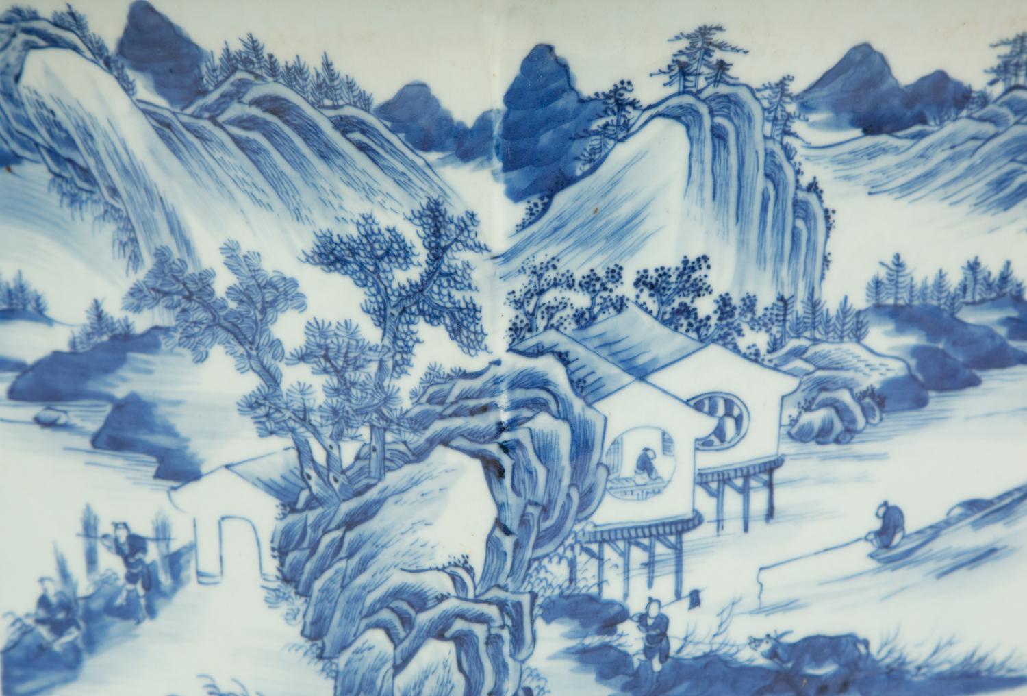 Two Chinese Blue and White Porcleain Jardini è res
