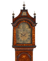 A Dutch Marquetry Longcase Clock with Associated English Movement