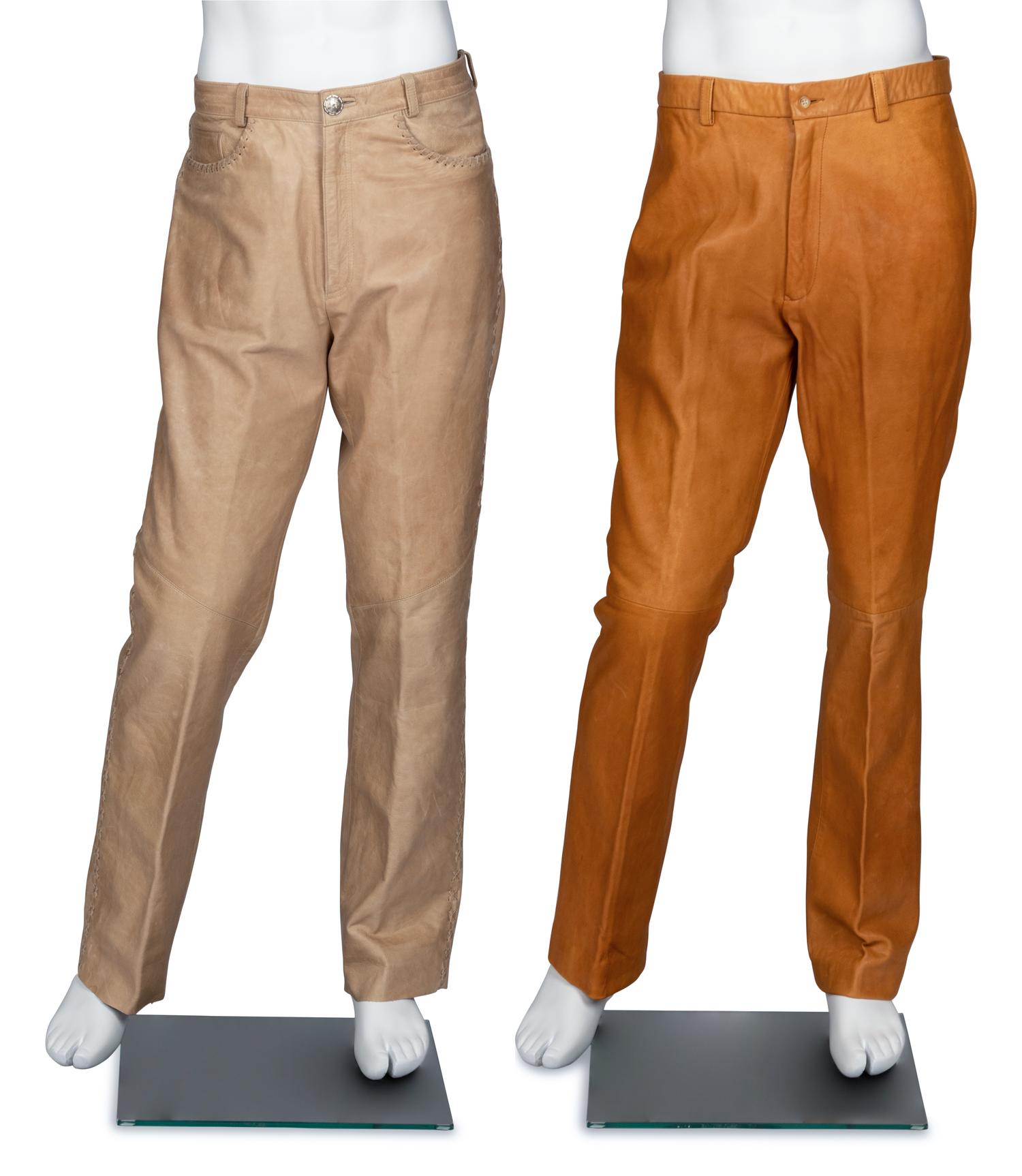 Two Pairs of Leather Pants