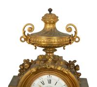 A Napoleon III Gilt Bronze Mantel Clock by Victor Paillard